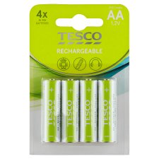 Tesco Rechargeable Ni-MH Batteries 2100mAh AA 1.2V 4 pcs