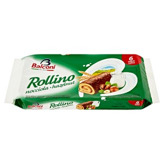 Balconi Rollino s lískooříškovou náplní a kakaovou polevou 6 x 37g