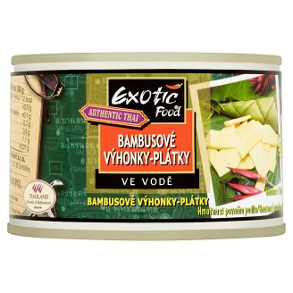 Exotic Food Authentic Thai Bambusové výhonky-plátky ve vodě 227g