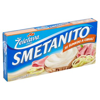 Želetava Smetanito Tavený sýr se šunkou a cibulí 3ks 150g