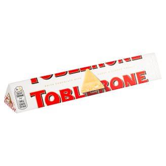 Toblerone Švýcarská bílá čokoláda s medovo-mandlovým nugátem 100g