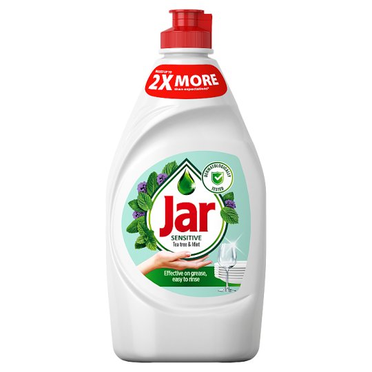 Jar Sensitive Teatree & Mint Tekutý Prostředek Na Mytí Nádobí 450 ml