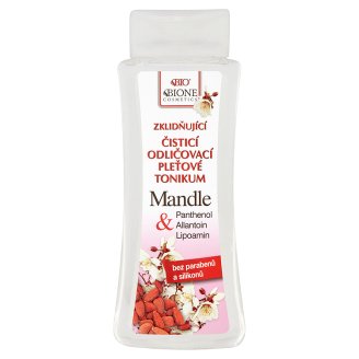 Bione Cosmetics Bio Mandle zklidňující čisticí odličovací pleťové tonikum 255ml