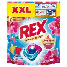 REX Aromatherapy Color Concentrated Pre-Dosed Laundry Detergent 44 Washes 44 x 12g (528g)