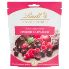 Lindt Sensation Fruit Raspberry & Cranberry Dark Chocolate Candies 150g