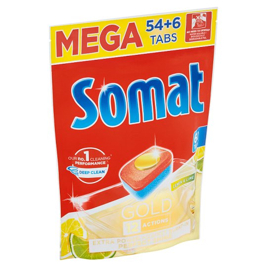 Somat Gold Tablety do myčky na nádobí Lemon & Lime 60 tablet 1152g