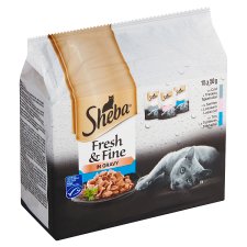 Sheba Fresh & Fine Kompletní mokré krmivo pro dospělé kočky 15 x 50g (750g)
