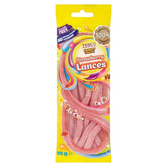 Tesco Candy Carnival Strawberry Lances 75g