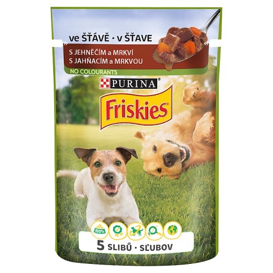 Friskies PES VitaFit kapsička s jehněčím a mrkví ve šťávě 100g