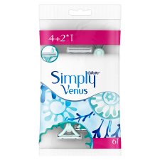 Gillette Simply Venus 2 Women's Disposable Razors, 6 Pack