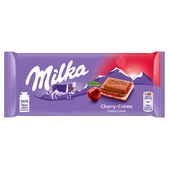 Milka Višňová mléčná čokoláda 100g