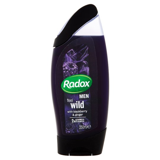 Radox Men Feel Wild Blackberry & Ginger 2v1 pánský sprchový gel a šampon 250ml