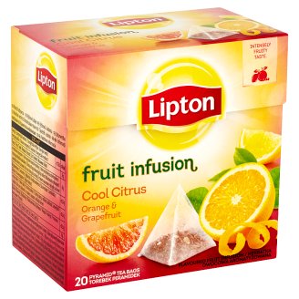 Lipton Ovocný aromatizovaný čaj Cool Citrus Pomeranč & Grapefruit 20 sáčků