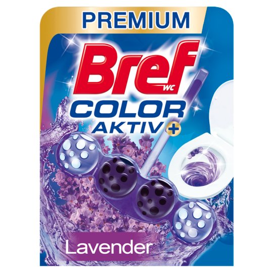 Bref Purple Aktiv Lavender tuhý WC blok 50g