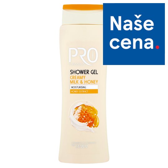 Tesco Pro Formula Sprchový gel Milk & Honey 400ml