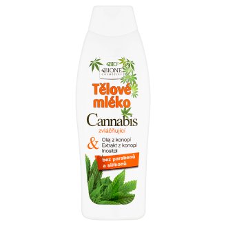 Bione Cosmetics Bio Cannabis zvláčňující tělové mléko 500ml