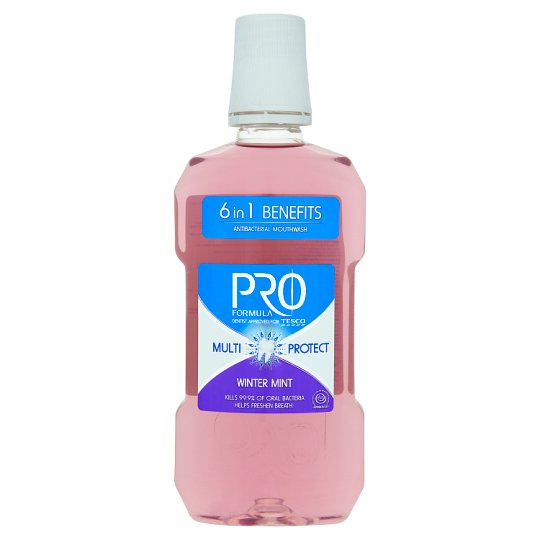 Tesco Pro Formula Ústní voda 6 v 1 500ml