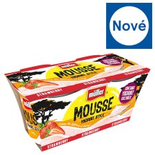 Müller Mousse Mléčný kysaný výrobek s jahodovou složkou 2 x 95g (190g)