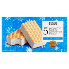 Tesco Creamy Ice Cream in Wafer 5 x 200ml (390g)