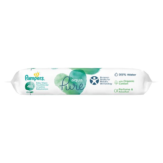 Pampers Baby Wipes Aqua Pure 1 Packs = 48 Wipes