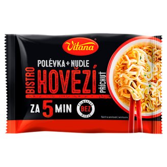Vitana Bistro Nudle polévka s hovězí příchutí 66g