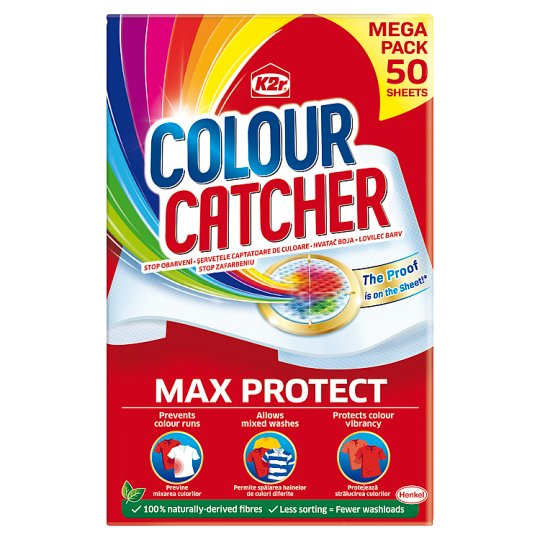 K2r Colour Catcher Washing Wipes 50 pcs
