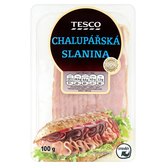 Tesco Chalupářská slanina 100g
