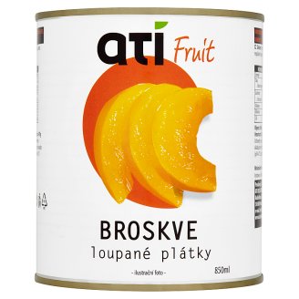 Ati Fruit broskve loupané plátky 850ml