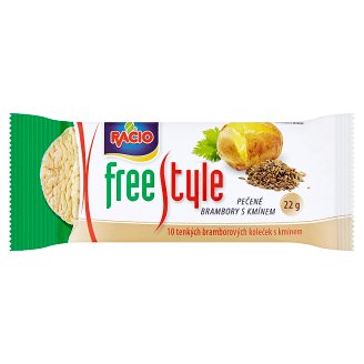 Racio Free Style Pečené bramborové chlebíčky s kmínem 22g