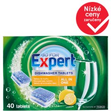 Go for Expert Lemon Dishwasher Tablets 40 x 17g (680g)