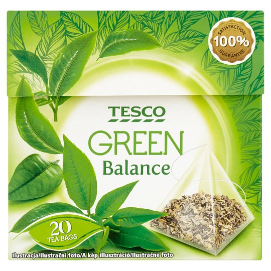 Tesco Balance zelený čaj 20 x 1,5g