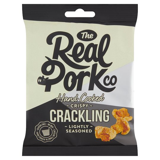 The Real Pork Co Crispy Cracklings Seasoned Pork Rind 40g Tesco Groceries