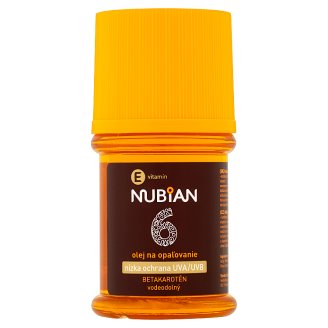 Nubian Olej na opalování s betakaroténem SPF 6 60ml