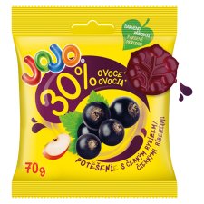 JOJO Delight Blackcurrant Jelly Candies with Fruit Puree 70g