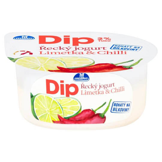 Milko Dip řecký jogurt limetka & chilli 140g