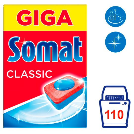 Somat Classic Dishwasher Tablets 110 Tabs Tesco Groceries