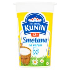 Mlékárna Kunín Smetana na vaření 12% 200g