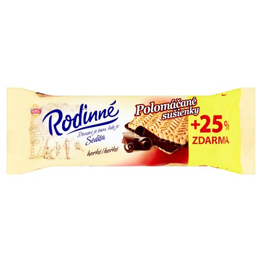 Sedita Rodinné Sušenky polomáčené v kakaové polevě 125g
