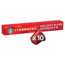 STARBUCKS Holiday Blend by NESPRESSO Limited Edition, Coffee Capsules, 10 Capsules in Pack