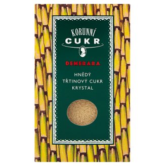 Korunní Cukr Demerara hnědý třtinový cukr krystal 500g
