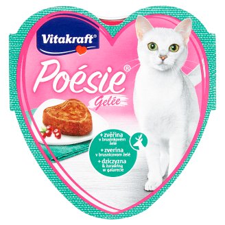 Vitakraft Poésie Gelée + zvěřina v brusinkovém želé 85g