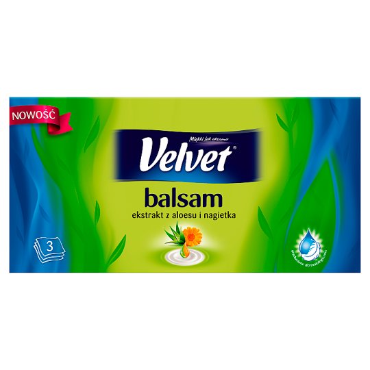 Velvet Balsam Papírové kapesníky 3 vrstvy 70 ks