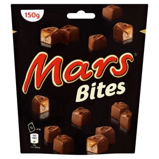 Mars Bites mléčná čokoláda plněná nugátem a karamelem 150g
