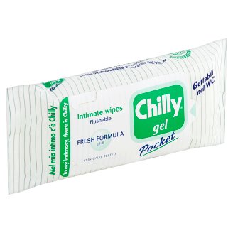Chilly Pocket gel intimní ubrousky 12 ks