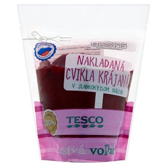 Tesco Nakládaná červená řepa krájená ve sladkokyselém nálevu 500g