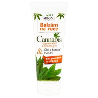 Bione Cosmetics Bio Cannabis regenerační a zvláčňující balzám na ruce 200ml