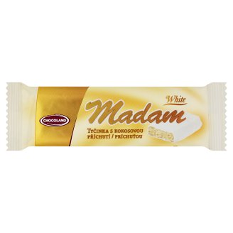 Chocoland Madam Tyčinka s kokosovou příchutí v bílé polevě 35g