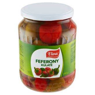 Viva Gourmet Feferony kulaté se stopkami 650g
