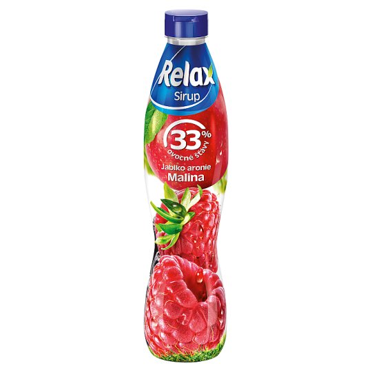 Relax Sirup jablko aronie malina 700ml