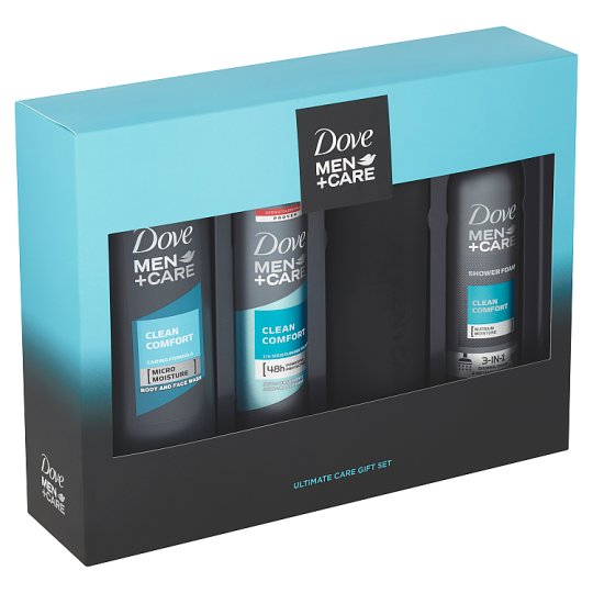 Dove Men+Care Clean Comfort vánoční dárková kazeta pro muže + láhev na vodu